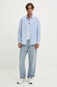 Odzież Guess Jeans koszula bawełniana M4YH35.WGCF1 niebieski
