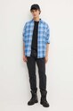 Одежда Хлопковая рубашка Tommy Jeans DM0DM19532 голубой