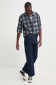 Levi's camasa din bumbac A5772 bleumarin SS25
