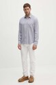 Одежда Рубашка с примесью льна Pepe Jeans MOSEY PM308568 тёмно-синий