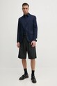 United Colors of Benetton camasa 5X3LUQ049 bleumarin SS25