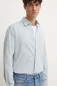 Бавовняна сорочка United Colors of Benetton 53ZDUQ04A білий