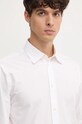 United Colors of Benetton camasa din bumbac alb 53ZDUQ04A