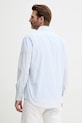 Одежда Хлопковая рубашка United Colors of Benetton 53ZDUQ04A голубой