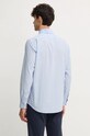 Одежда Хлопковая рубашка United Colors of Benetton 53ZDUQ04A голубой