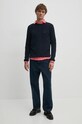 Хлопковая рубашка United Colors of Benetton 5WMYUQ052 розовый