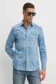 United Colors of Benetton camicia in cotone regolare blu 5YLWUQ04P