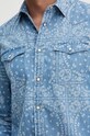 United Colors of Benetton koszula bawełniana 5YLWUQ04P niebieski AW24