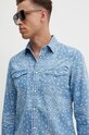 United Colors of Benetton koszula bawełniana 5YLWUQ04P niebieski