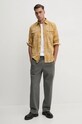 Bavlnená košeľa United Colors of Benetton 5QCAUQ04P béžová AW24