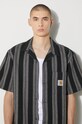 Carhartt WIP cotton shirt Dodson Shirt I033687.2A3XX black