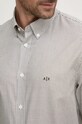 Хлопковая рубашка Armani Exchange 6DZC02.ZN5CZ белый AW24