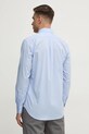 Хлопковая рубашка United Colors of Benetton голубой 5KQRUQ04B