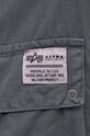 Хлопковая рубашка Alpha Industries 138420 серый AW24