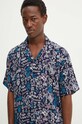 Desigual camasa din bumbac ALFREDO 24WMCW01 bleumarin