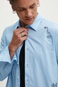 Desigual camasa din bumbac AMADEO albastru 24WMCW09