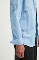 Desigual camasa din bumbac AMADEO 24WMCW09 albastru