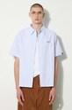 Clothing ICECREAM cotton shirt Diner Striped Shirt IC24220 blue