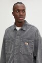Oblečenie Bavlnená košeľa American Vintage MJAZ06AH24 sivá