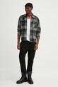 BALR. camasa NFL x BALR. B1131.1036 gri AW24