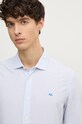 Хлопковая рубашка Pepe Jeans MARK голубой PM308716
