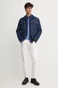 Хлопковая рубашка Pepe Jeans MITCHEL PM308722 тёмно-синий AW24