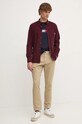 Рубашка из велюра Pepe Jeans MAREL PM308725 бордо AW24