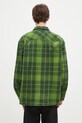 Ρούχα Βαμβακερό πουκάμισο Wood Wood Day Heavy Flannel Shirt GOTS 10325302.5167 πράσινο