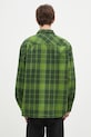 Clothing Wood Wood cotton shirt Day Heavy Flannel Shirt GOTS 10325302.5167 green