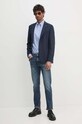 Хлопковая рубашка Polo Ralph Lauren 712954617 голубой AW24