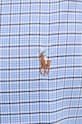 Хлопковая рубашка Polo Ralph Lauren 712954617 голубой