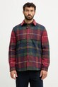 Barbour kurtka koszulowa czerwony MOS0400