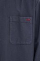 Bavlněná košile A.P.C. Chemise Mateo Logo COHAH.H12599 námořnická modř AW25