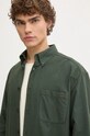 A.P.C. camasa din bumbac Chemise Mateo Logo verde COHAH.H12599