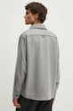 Вовняна сорочка A.P.C. surchemise basile brodee poitrine сірий WVBCV.H02918