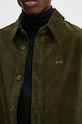 A.P.C. camasa din velur surchemise bobby COHBB.H02976 verde AW24