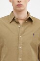 Бавовняна сорочка Polo Ralph Lauren 21W Corduroy бежевий 710853123