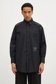Πουκάμισο MM6 Maison Margiela μακρύ μαύρο SH0DT0018.M35200