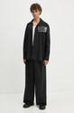 MM6 Maison Margiela cămașă din bumbac SH2DT0010.S47294 negru AW24