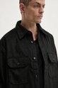 HUGO Blue koszula z domieszką wełny 50527993 czarny