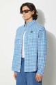 Bavlnená košeľa ICECREAM Longsleeve Printed Check Shirt modrá IC24222