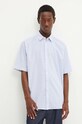 Desigual camasa din bumbac MONTANA 24WMCW34 albastru