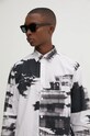 Desigual cămașă din bumbac NEBRASKA 24WMCW32 alb