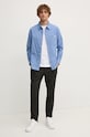 Одяг Бавовняна сорочка Calvin Klein Jeans J30J326676 блакитний