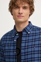 Îmbrăcăminte Tommy Hilfiger camasa din bumbac MW0MW37207 bleumarin