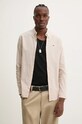 Košile Tommy Jeans slim béžová DM0DM09594