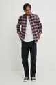 Bavlnená košeľa Tommy Jeans DM0DM19648 burgundské AW24
