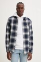Tommy Jeans koszula bawełniana granatowy DM0DM19651