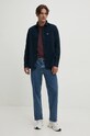 Pamučna košulja Tommy Jeans DM0DM19656 mornarsko plava AW24