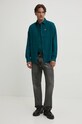 Bavlnená košeľa Tommy Jeans DM0DM19656 tyrkysová AW24